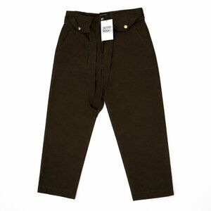 Banana Republic Olive Green High-Waisted Utility Pants